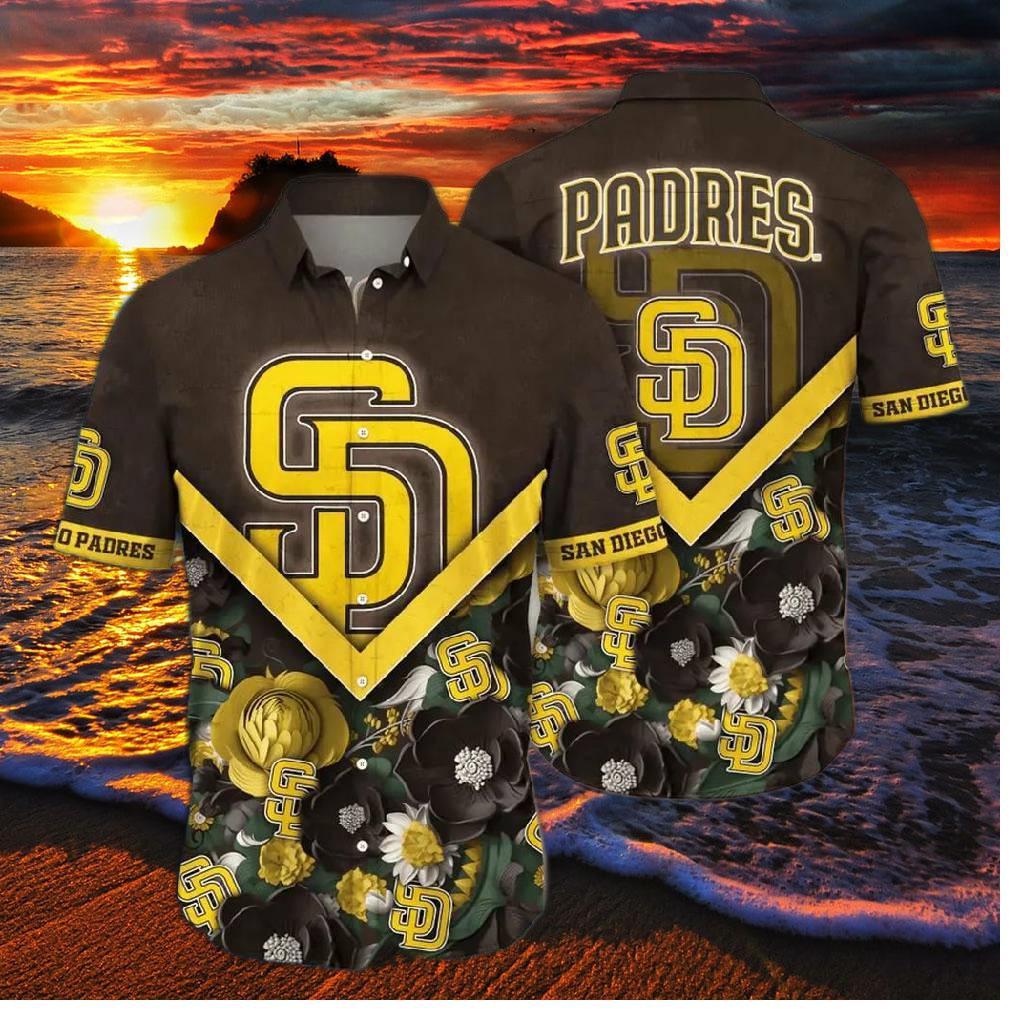 San Diego Padres Tropical Bloom Hawaiian Shirt