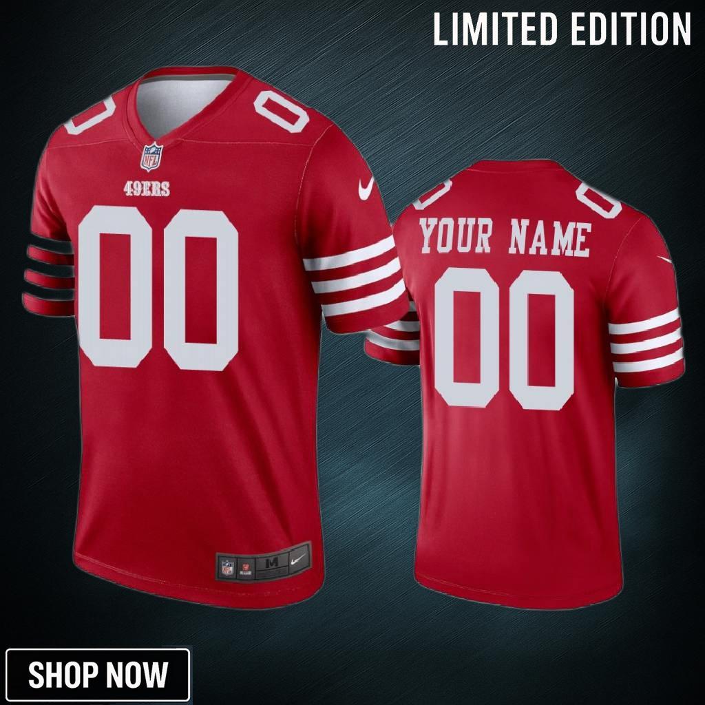 San Francisco 49ers 00 Custom -23 Legend Scarlet Jersey - Men's