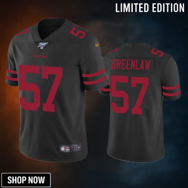 San Francisco 49ers Dre Greenlaw Black 100th Season Vapor Limited Jersey