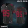 San Francisco 49ers George Kittle Black 100th Season Vapor Limited Jersey