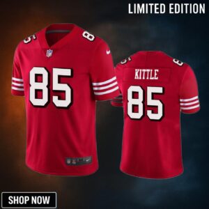 San Francisco 49ers George Kittle Red Vapor Limited Jersey