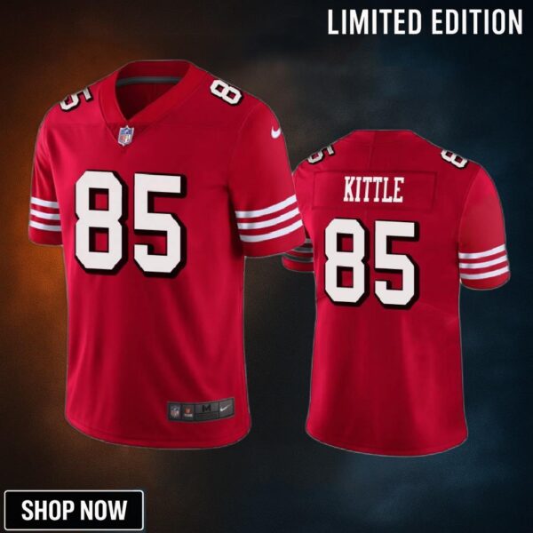 San Francisco 49ers George Kittle Red Vapor Limited Jersey
