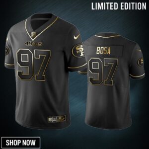 San Francisco 49ers Nick Bosa Black 2019 Vapor Limited Golden Edition Jersey