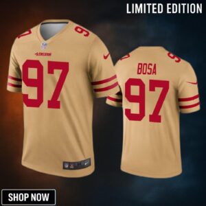 San Francisco 49ers Nick Bosa Gold Inverted Legend Jersey