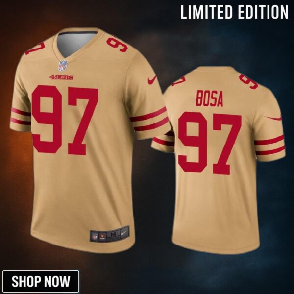 San Francisco 49ers Nick Bosa Gold Inverted Legend Jersey