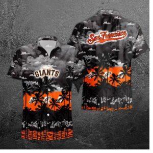 San Francisco Giants Beach Sunset Hawaiian Shirt