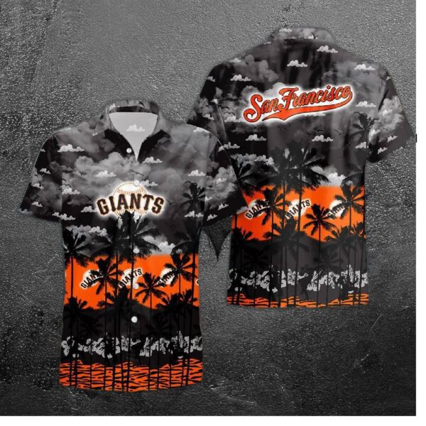 San Francisco Giants Beach Sunset Hawaiian Shirt