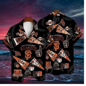 San Francisco Giants Fan Collage Hawaiian Shirt