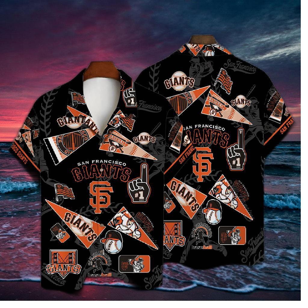 San Francisco Giants Fan Collage Hawaiian Shirt
