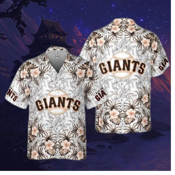 San Francisco Giants Floral Fade Hawaiian Shirt
