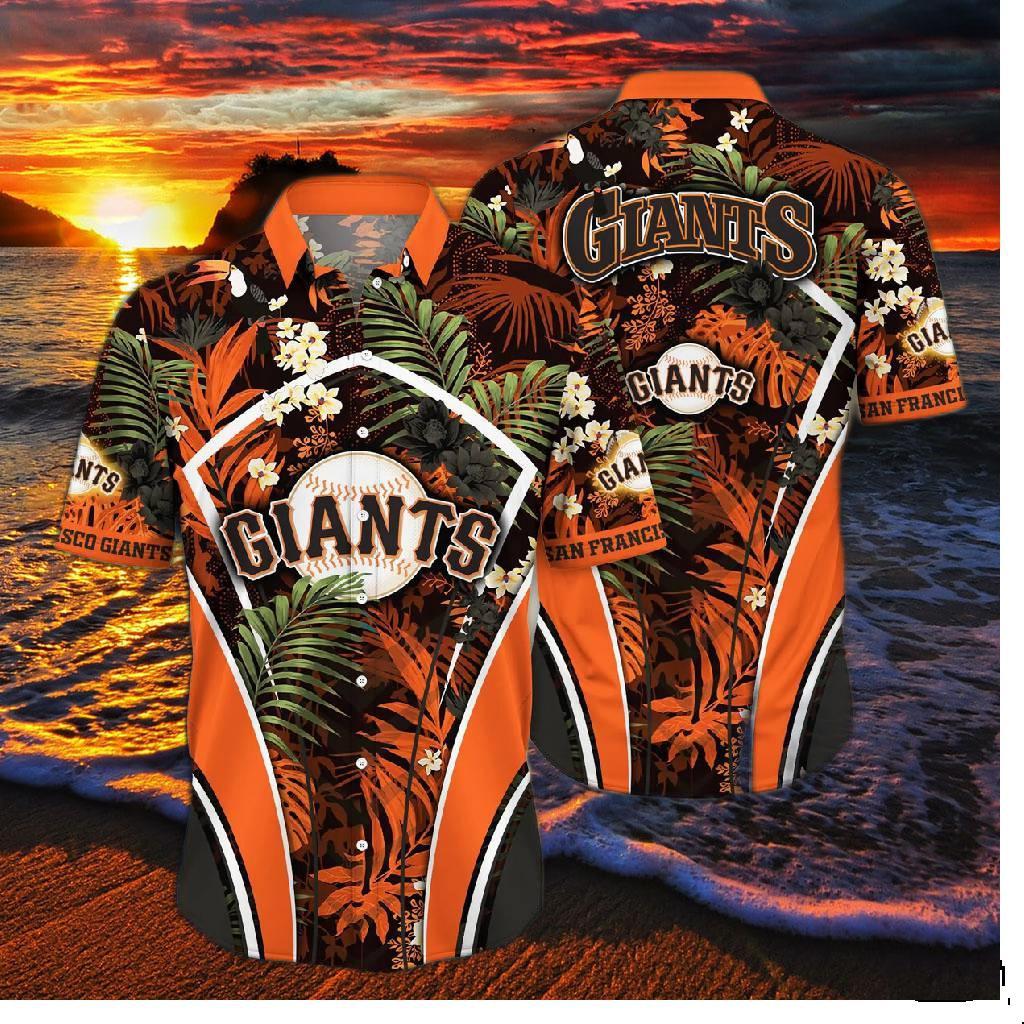 San Francisco Giants Jungle Floral Hawaiian Shirt