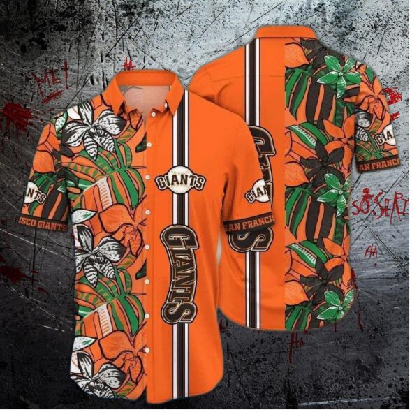 San Francisco Giants Jungle Leaf Hawaiian Shirt