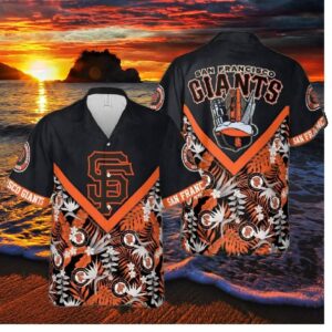 San Francisco Giants Retro Crest Hawaiian Shirt