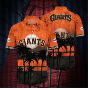 San Francisco Giants Sunset Palm Hawaiian Shirt