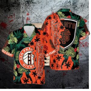 San Francisco Giants Tropical Icon Hawaiian Shirt
