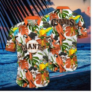 San Francisco Giants Tropical Parrot Hawaiian Shirt