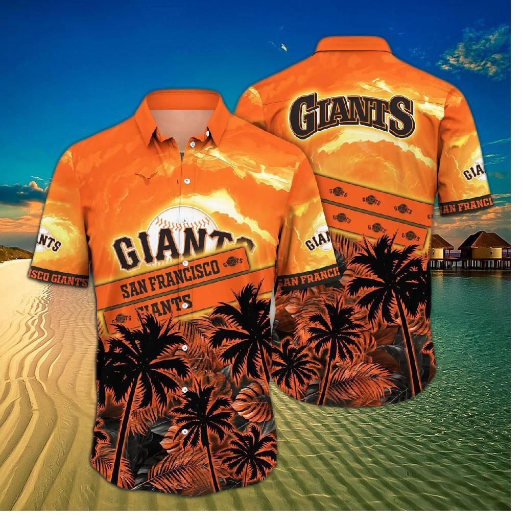San Francisco Giants Tropical Sunset Hawaiian Shirt