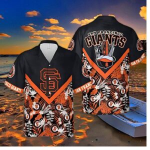 San Francisco Giants Vintage Badge Hawaiian Shirt