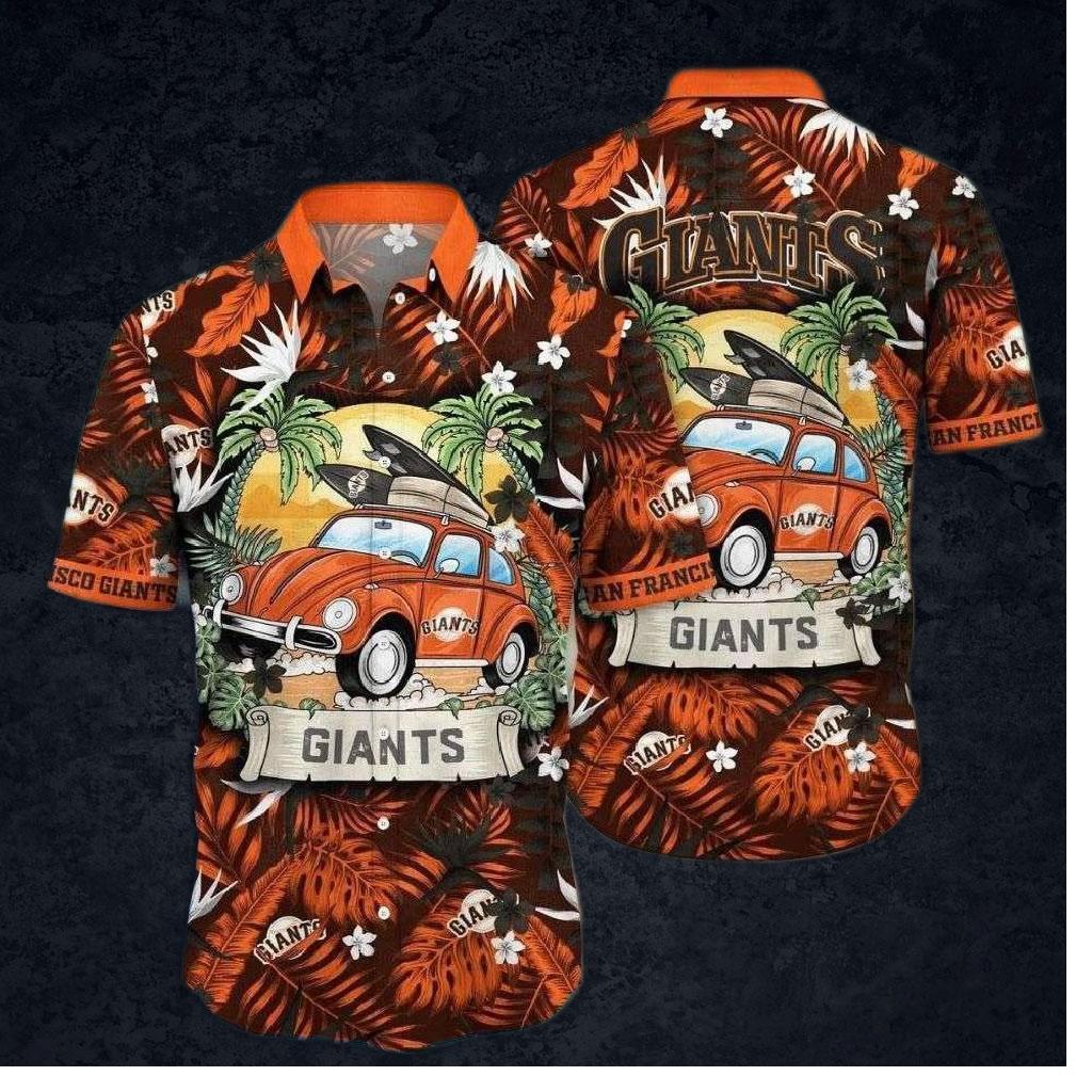 San Francisco Giants Vintage Surf Woody Hawaiian Shirt