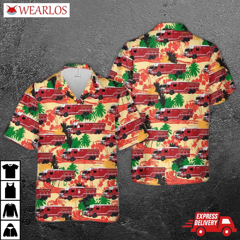 San Jose Fire Department Hawaiian Shirt