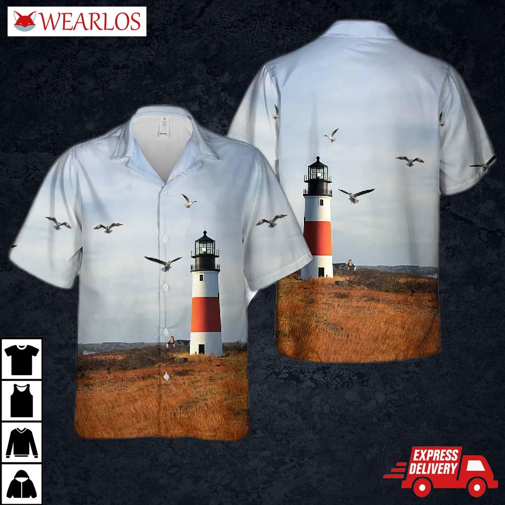 Sankaty Light Lighthouse, Nantucket, Massachusetts Hawaiian Shirt