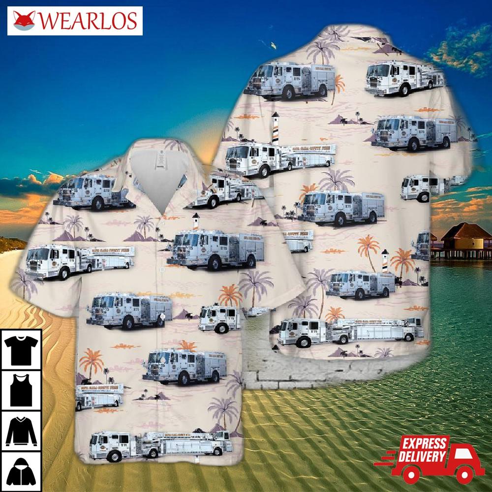 Santa Clara County Fire Department Hawaiian Shirt