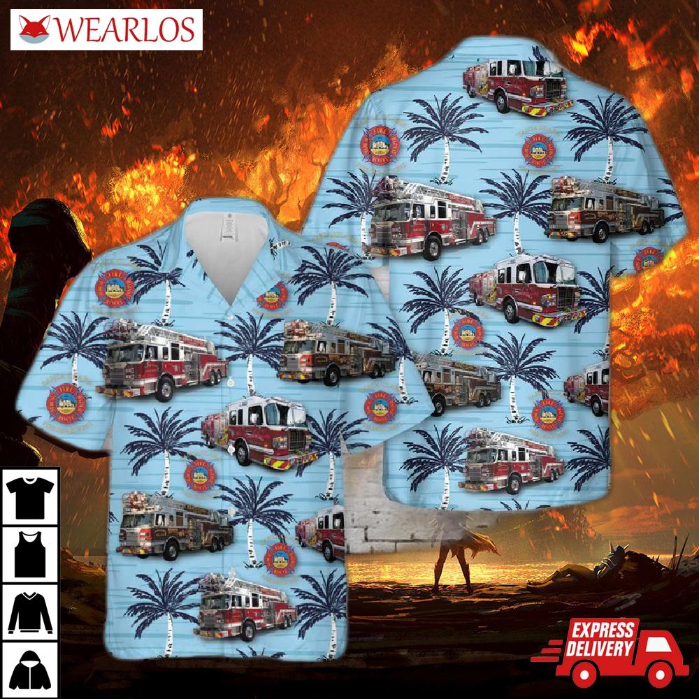 Santa Clara Fire Department Hawaiian Shirt