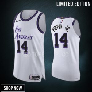 Scotty Pippen Jr. 14 Los Angeles Lakers -23 City Edition Jersey White