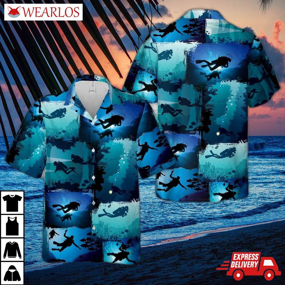 Scuba Diving Hawaiian Shirt