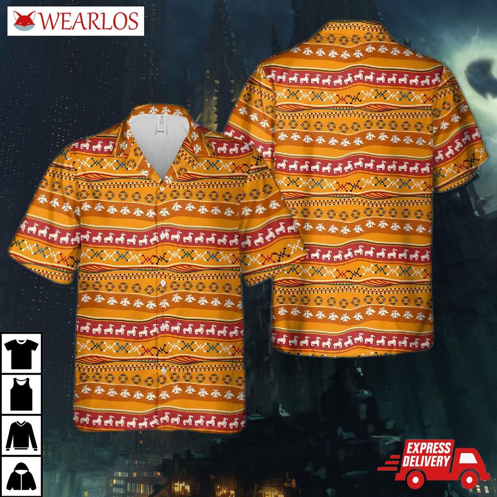 Seamless Pattern With Mexican Texture Hawaiian Shirt
