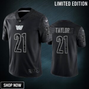 Sean Taylor 21 Washington Commanders Black Reflective Limited Jersey - Men