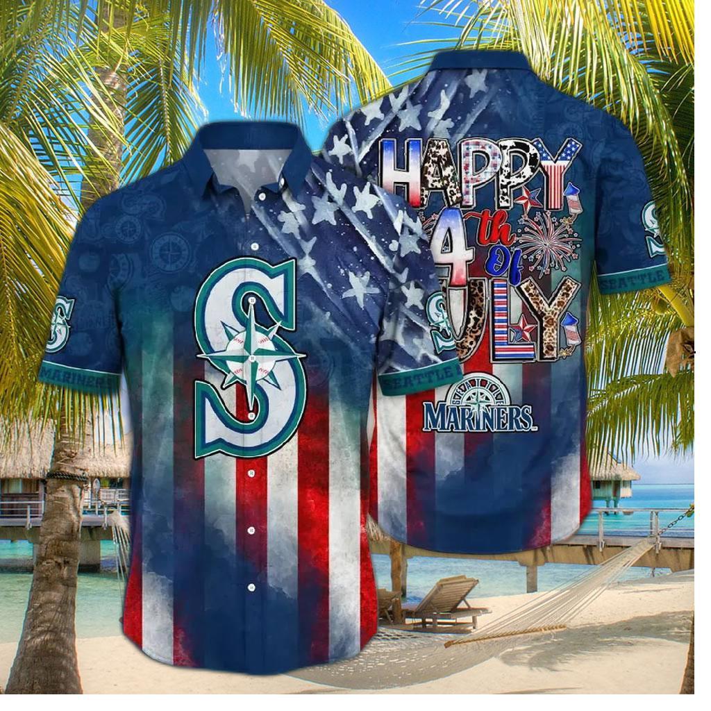 Seattle Mariners 4th Of July Hawaiian Shirt