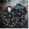 Seattle Mariners Ocean Palms Hawaiian Shirt