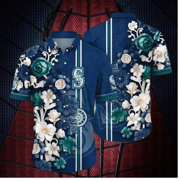 Seattle Mariners Tidal Wave Hawaiian Shirt
