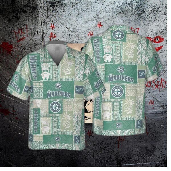 Seattle Mariners Tropical Escape Hawaiian Shirt