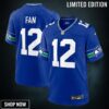 Seattle Seahawks #12th Fan Nike Throwback Player Game Jersey - Royal