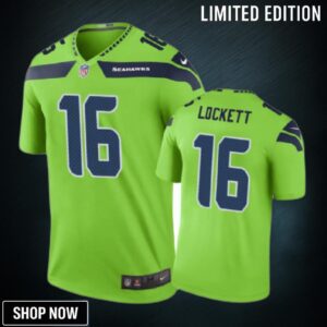 Seattle Seahawks #16 Tyler Lockett Nike Color Rush Green Jersey