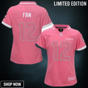 Seattle Seahawks Girls Bubble Gum Jersey - Pink Nfl