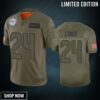 Seattle Seahawks Marshawn Lynch Olive 2019 Salute To Service Limited Jersey