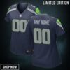 Seattle Seahawks Womens Custom Game Jersey College Navy Jerseys Nfl