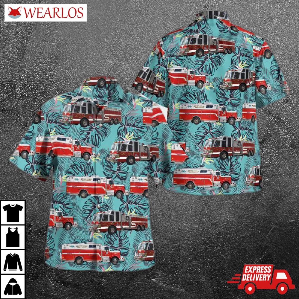 Seventh District Volunteer Fire Department Bushwood, Maryland Hawaiian Shirt