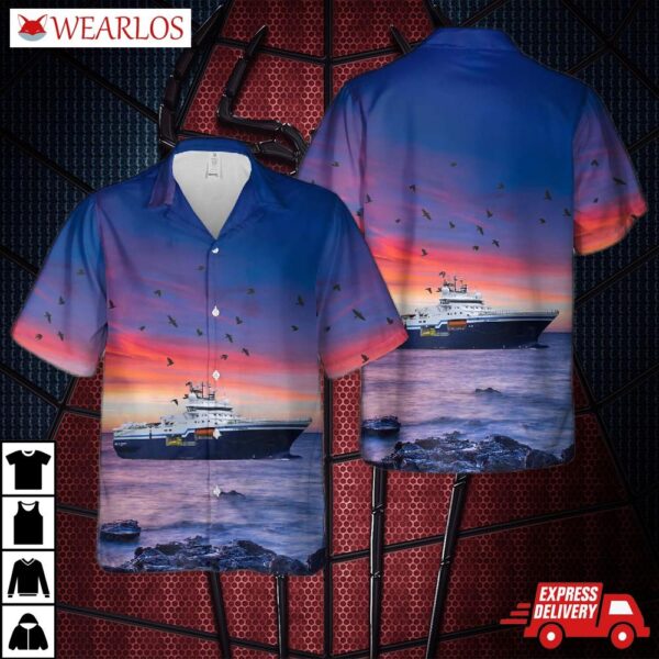 Shearwater Geoservices Geo Caribbean Seismic Vessels Hawaiian Shirt