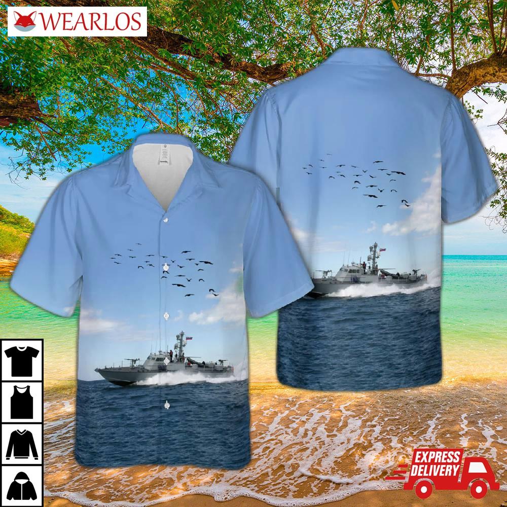 Slovenian Navy Super Dvora Mk Ii Ankaran Hawaiian Shirt