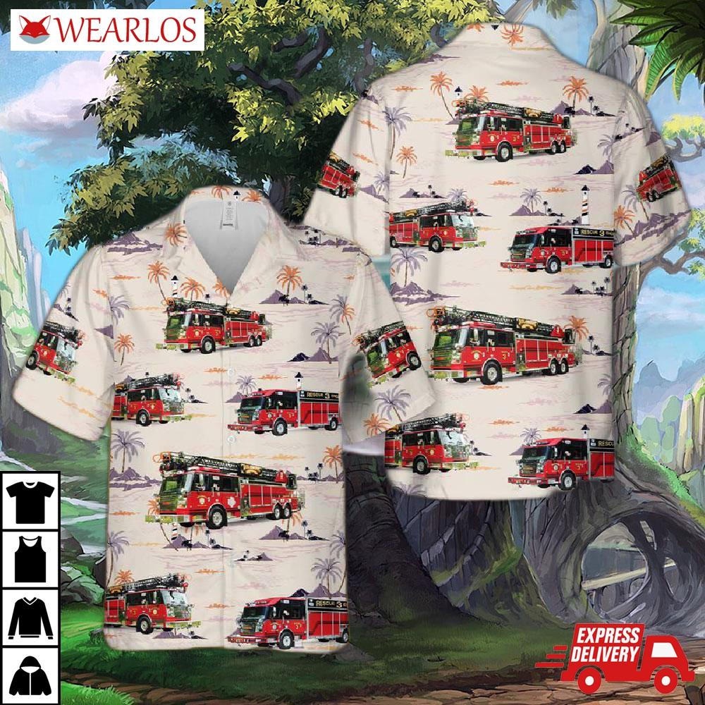 Solomons Volunteer Rescue Squad And Fire Department Hawaiian Shirt