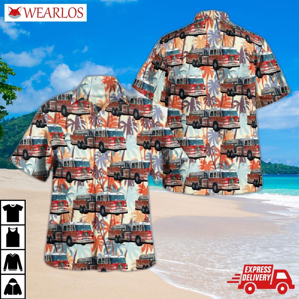 South Bend Fire Department, Bend, Indiana Hawaiian Shirt