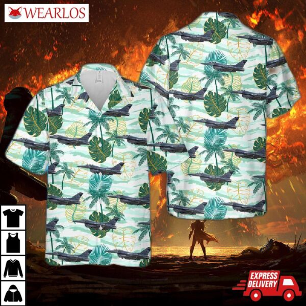 South Dakota Air National Guard 114th Fighter Wing General Dynamics F-16cm Fighting Falcon Hawaiian Shirt