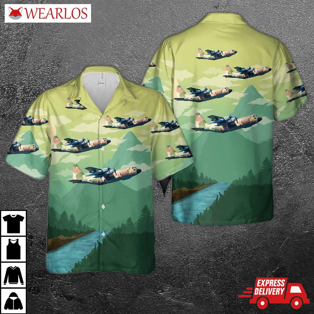 Spanish Air Force Lockheed Kc-130h Hercules (l-382) Hawaiian Shirt