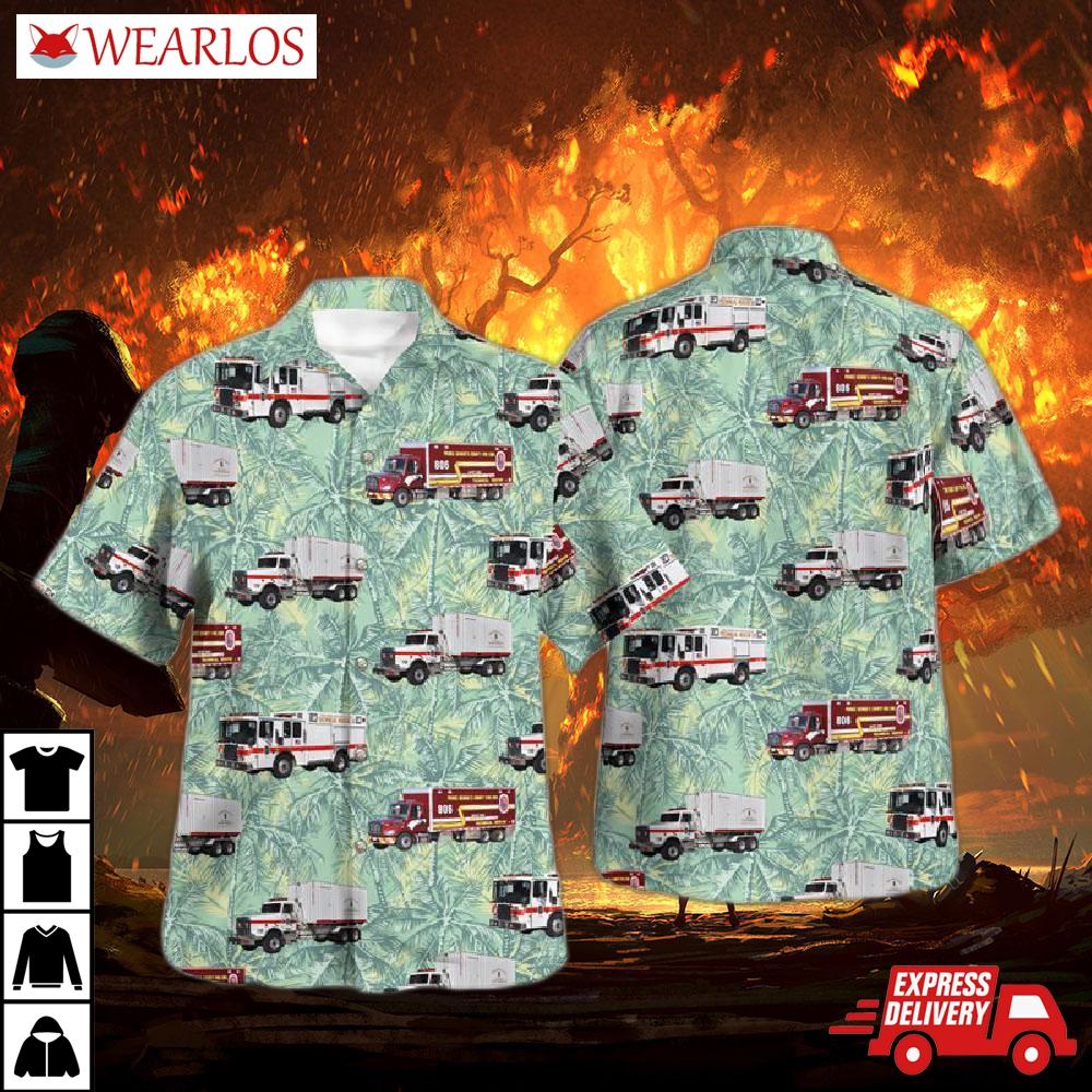 Springdale Prince George County Maryland St. Joseph Fire Department Hawaiian Shirt