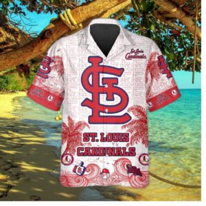 St. Louis Cardinals Ocean Waves Hawaiian Shirt