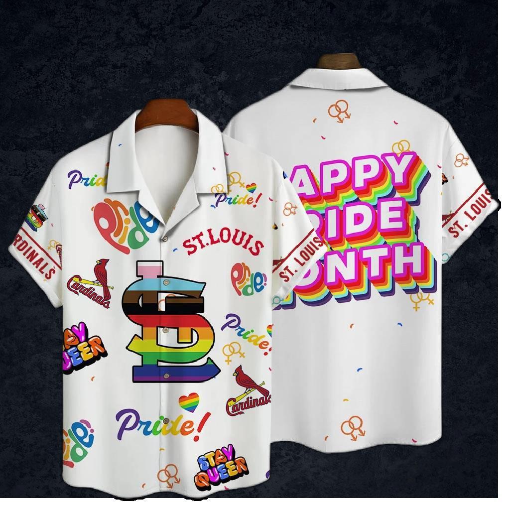 St. Louis Cardinals Pride Celebration Hawaiian Shirt